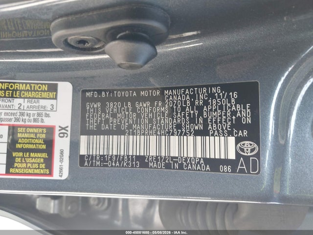 Toyota Corolla Le Eco