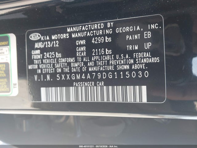 Kia Optima Lx
