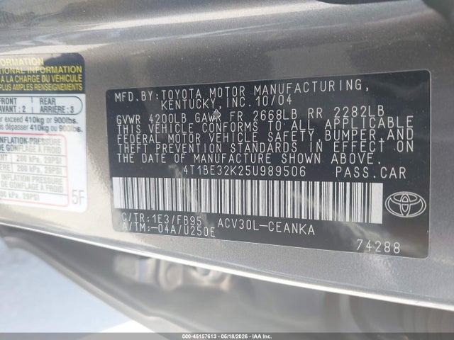 Toyota Camry Le