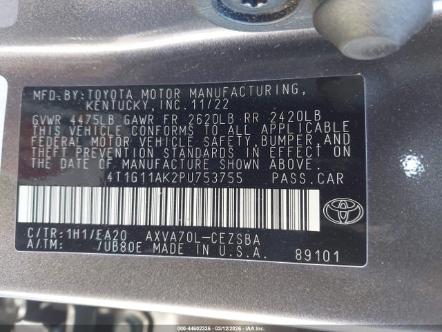 Toyota Camry Se