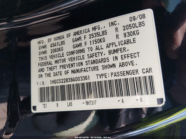 Honda Accord 3.5 Ex-l