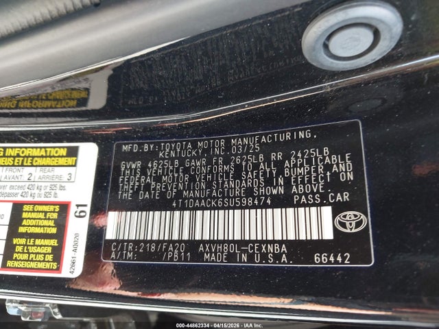 Toyota Camry Le