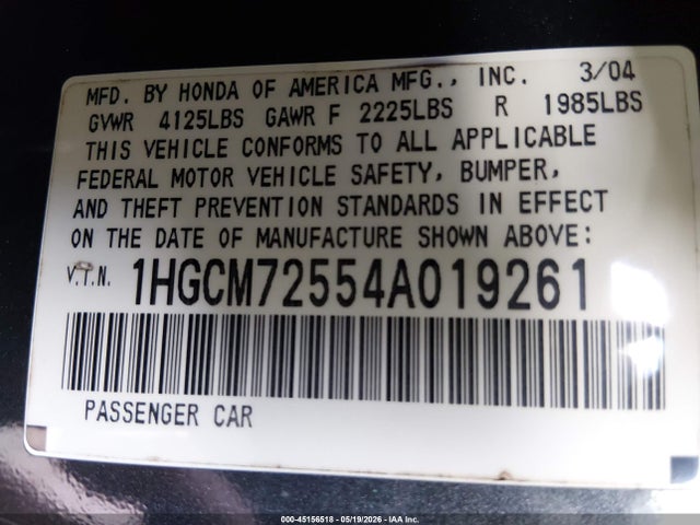 Honda Accord 2.4 Ex