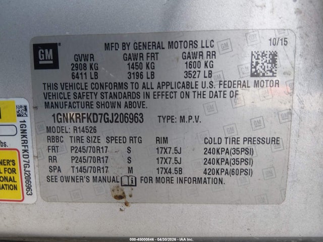 Chevrolet Traverse Ls