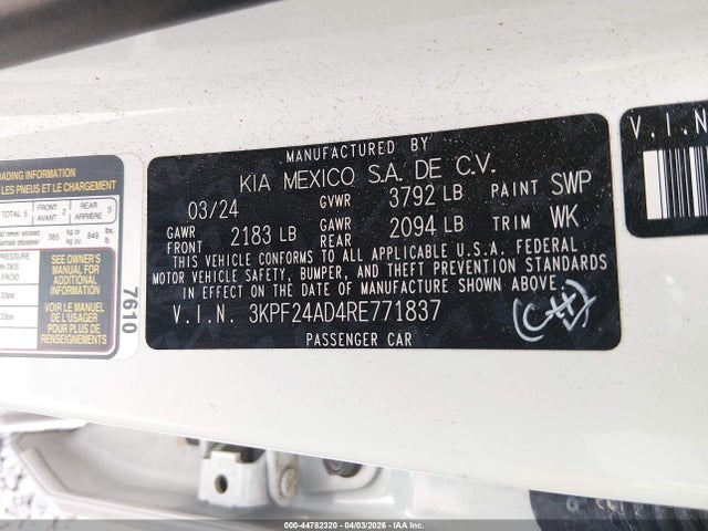 Kia Forte Lxs