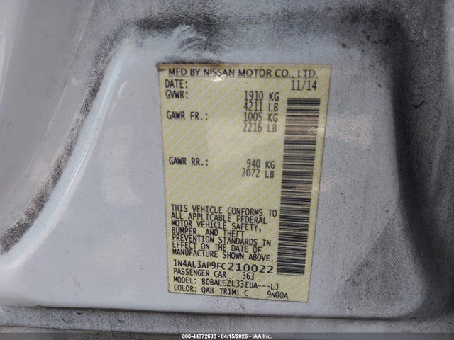 Nissan Altima 2.5 S