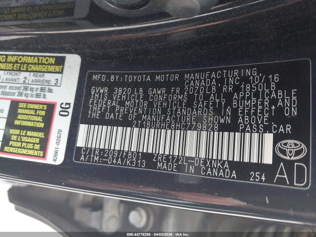 Toyota Corolla Le