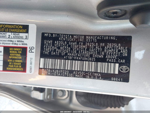 Toyota Camry Le