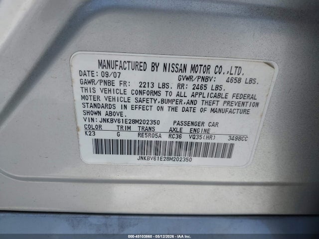 INFINITI G35 Journey
