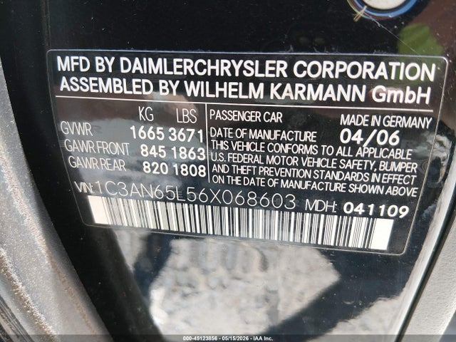 Chrysler Crossfire Limited