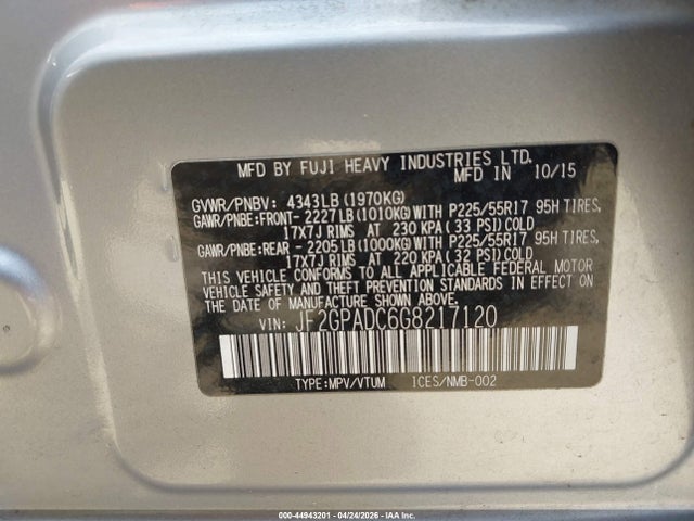 Subaru Crosstrek 2.0i Premium