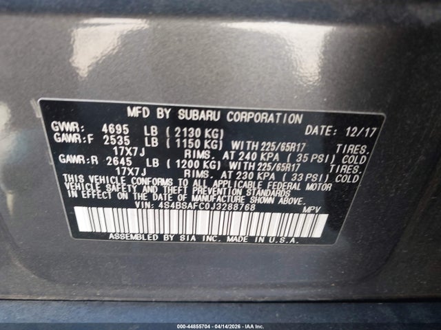Subaru Outback 2.5i Premium
