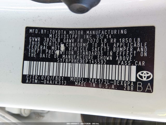 Toyota Corolla Le Eco