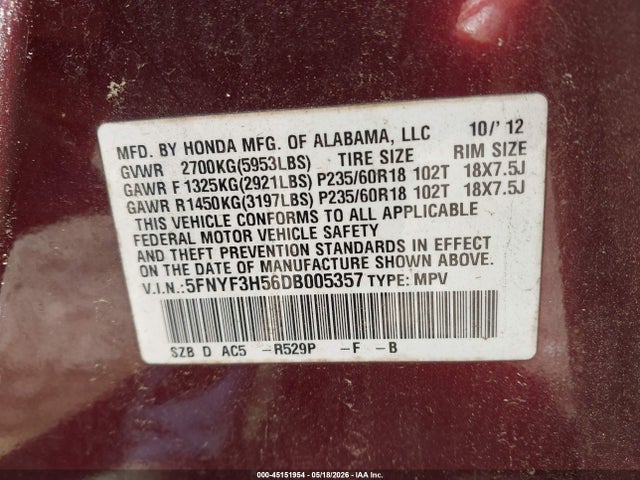 Honda Pilot Ex-l