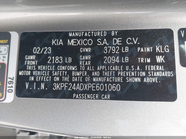 Kia Forte Lxs
