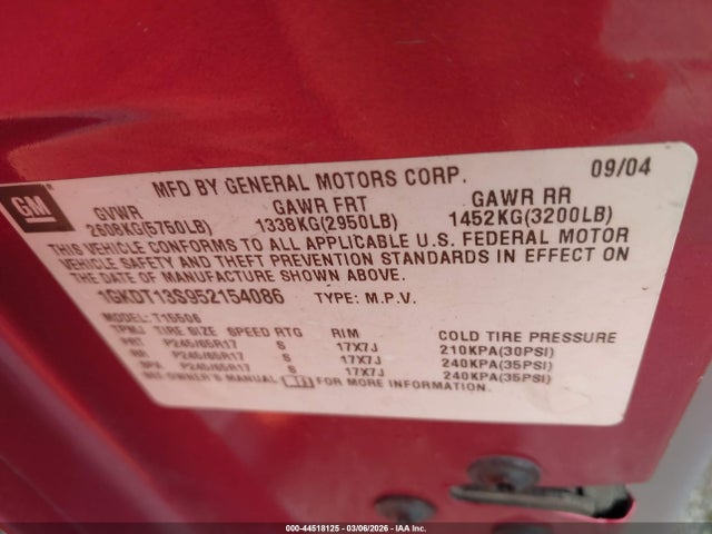GMC Envoy Sle
