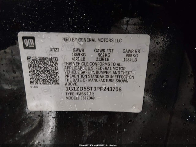 Chevrolet Malibu Fwd 1lt
