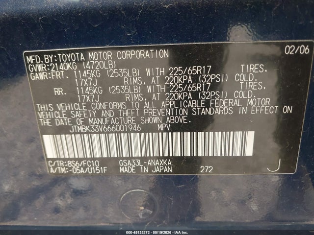 Toyota RAV4 Base V6