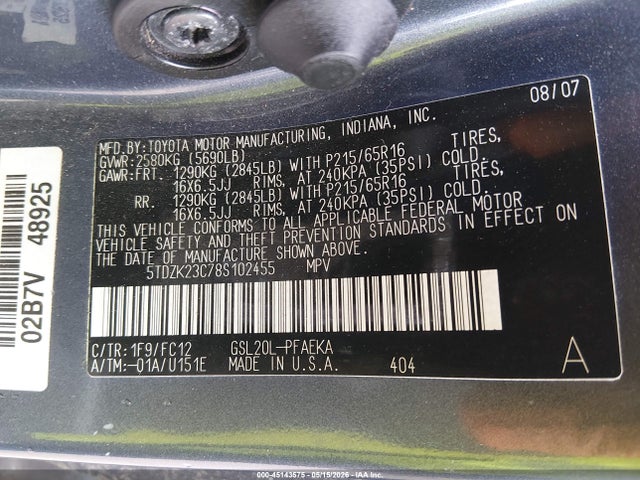 Toyota Sienna Le