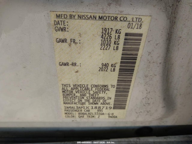 Nissan Altima 2.5 Sr