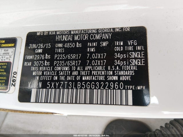 Hyundai SANTA FE 2.4l