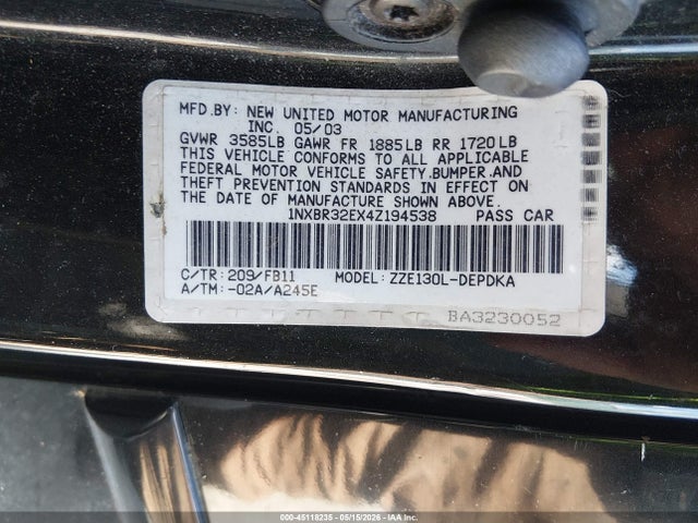 Toyota Corolla Ce