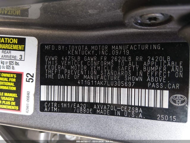 Toyota Camry Se