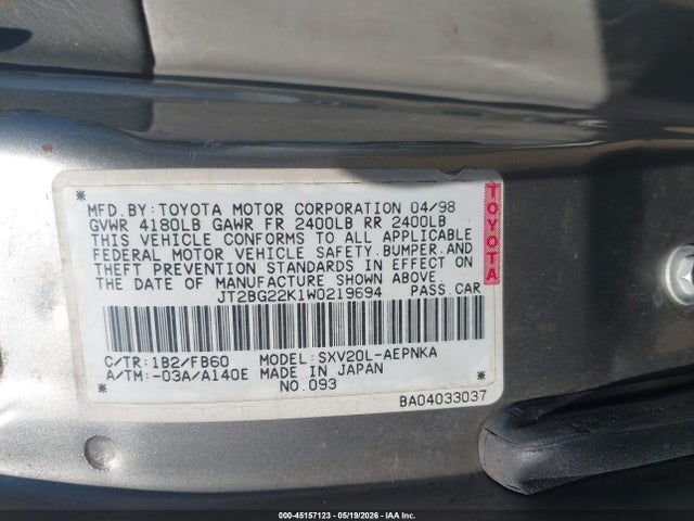 Toyota Camry Le