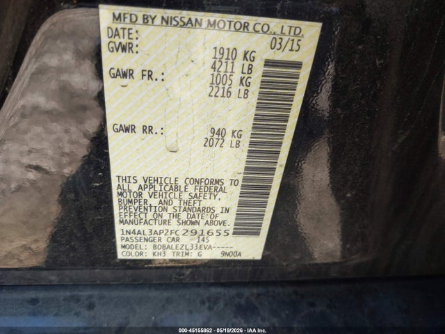 Nissan Altima 2.5 S