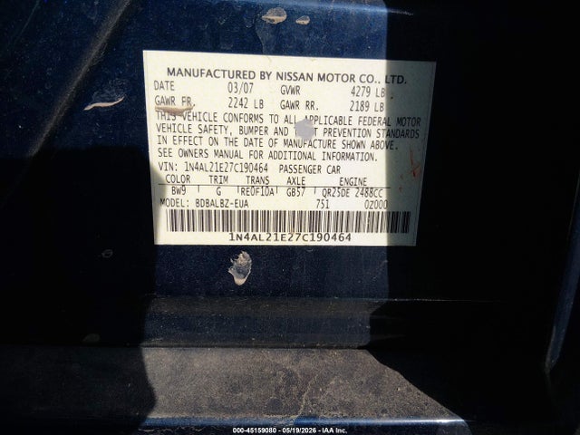 Nissan Altima 2.5 S
