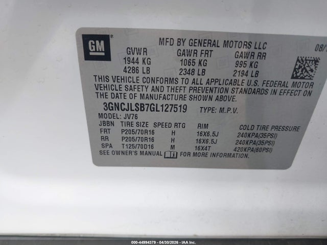 Chevrolet Trax Lt