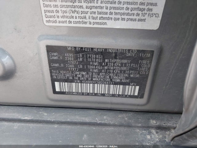 Subaru Outback 3.6r Limited