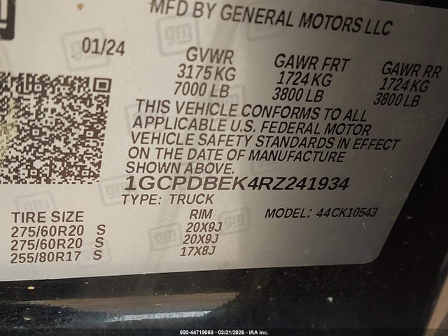 Chevrolet Silverado 1500 4wd  Short Bed Custom