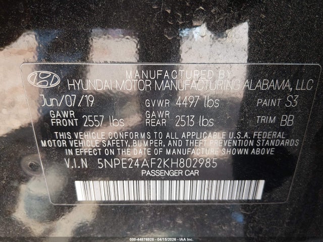 Hyundai SONATA Se