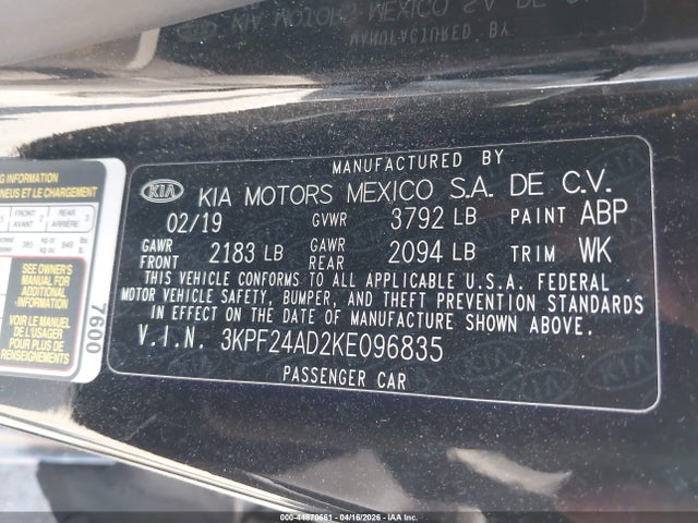 Kia Forte Fe