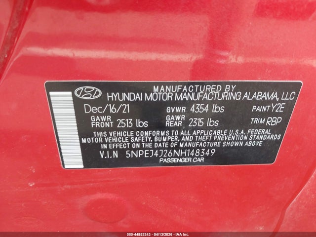 Hyundai SONATA Sel Plus