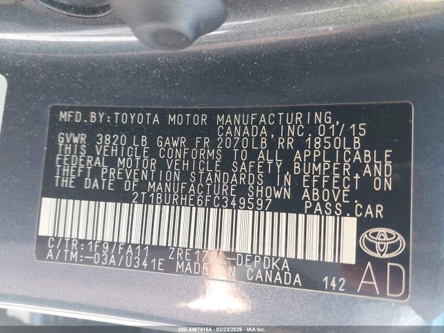 Toyota Corolla L