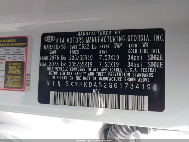 Kia Sorento 3.3l Sx