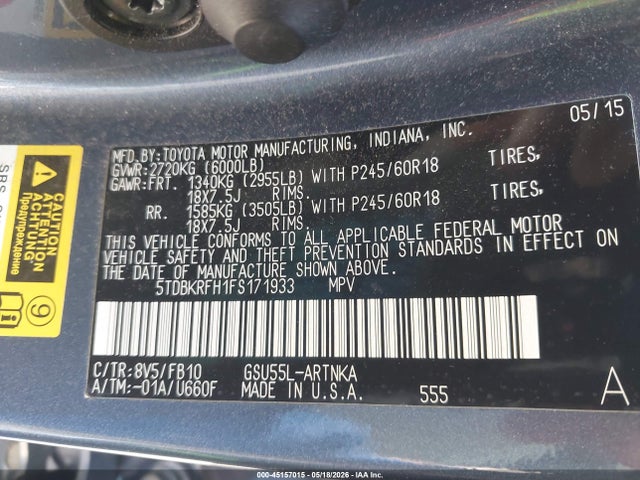 Toyota Highlander Le V6