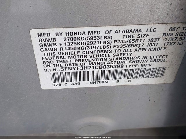 Honda Pilot Lx