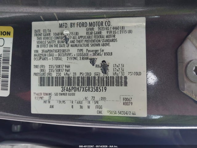 Ford Fusion Se
