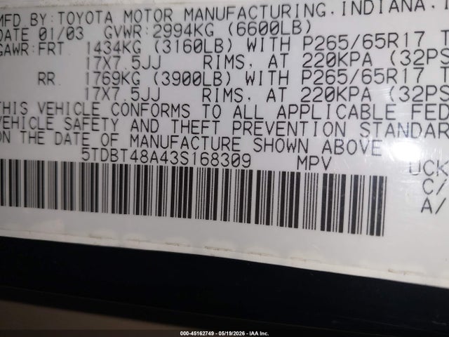 Toyota Sequoia Limited V8