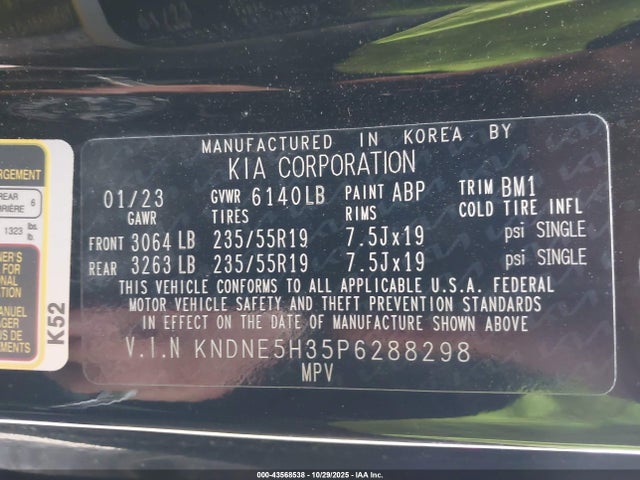 Kia Carnival Sx Prestige