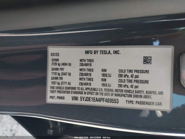 Tesla Model 3 Rear-wheel Drive