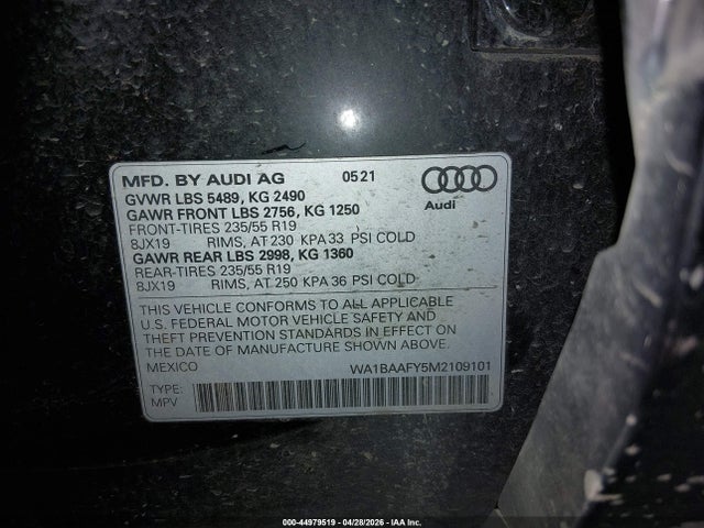 Audi Q5 Premium Plus 45 Tfsi Quattro S Tronic