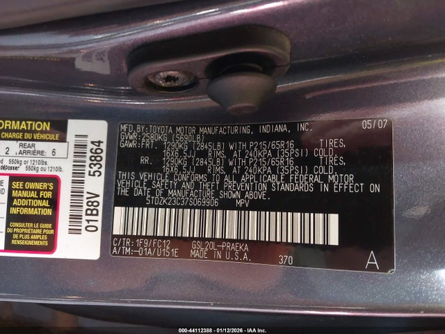 Toyota Sienna Le