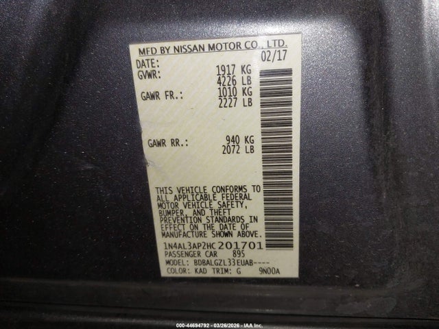 Nissan Altima 2.5 S