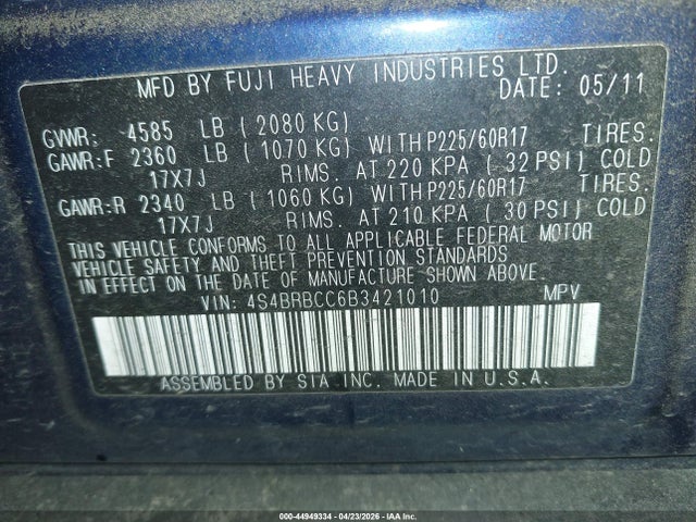 Subaru Outback 2.5i Premium