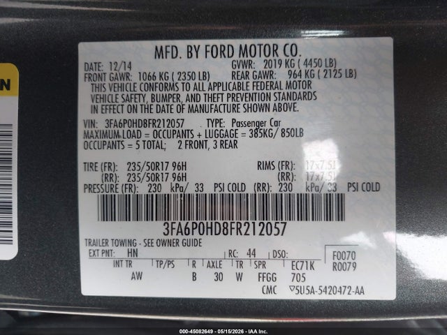 Ford Fusion Se