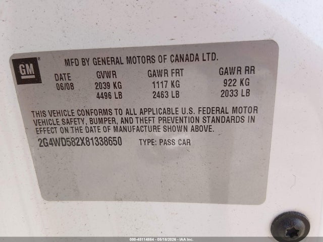 Buick LaCrosse Cxl
